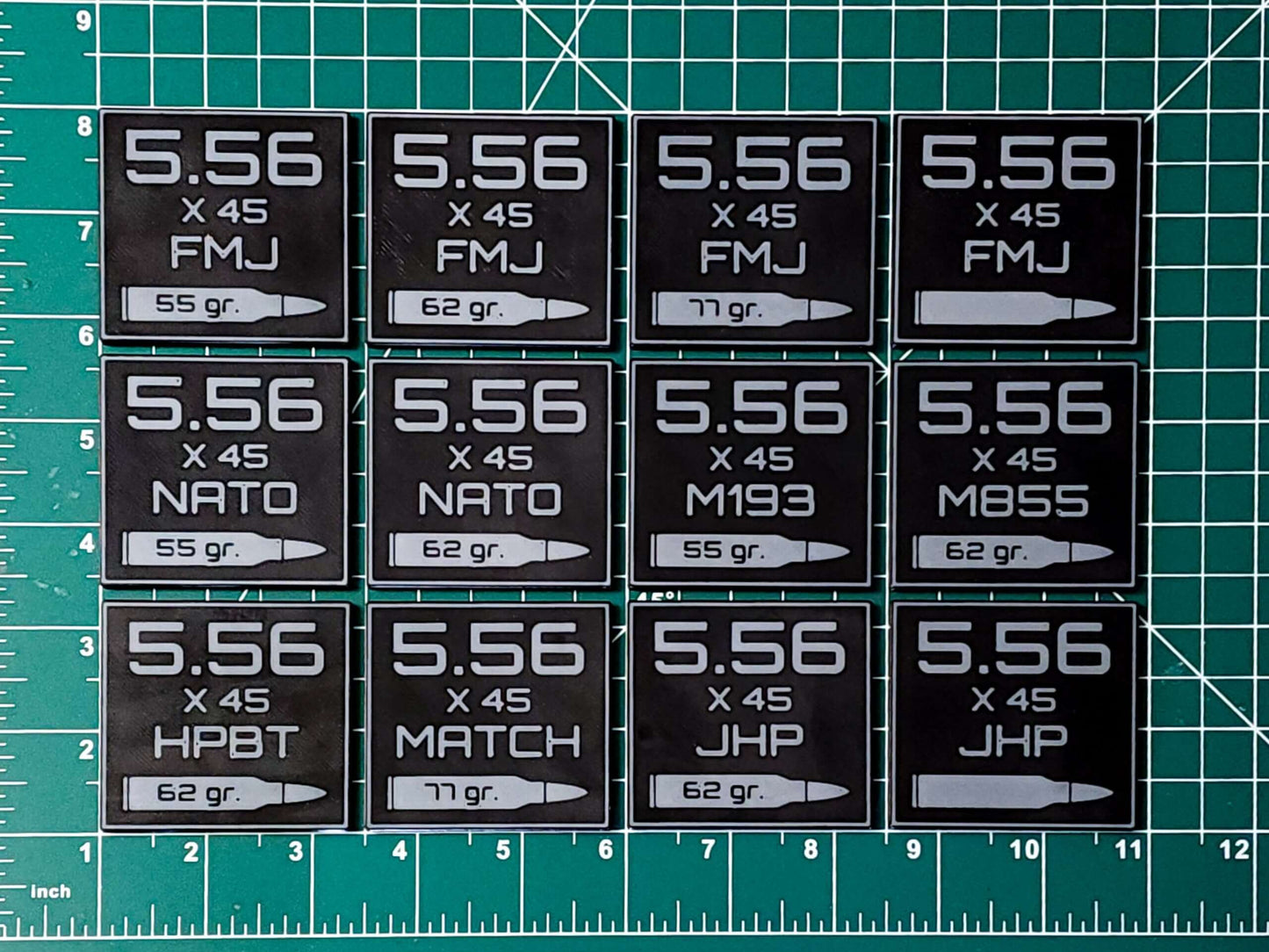 Ammo Labels - Display Caliber, Type, and Grain Weight from MOD-5 Designs