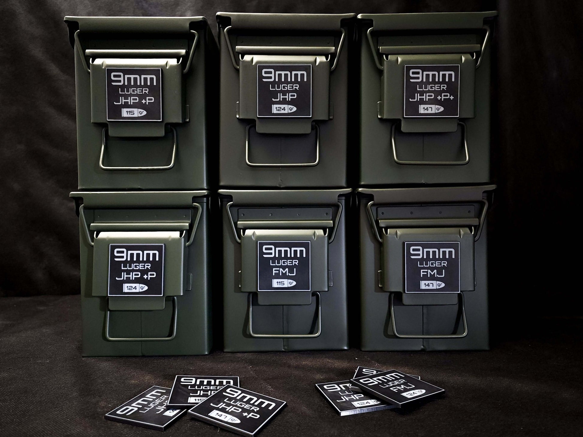 Ammo Can Labels - Pistol Calibers at MOD-5 Designs