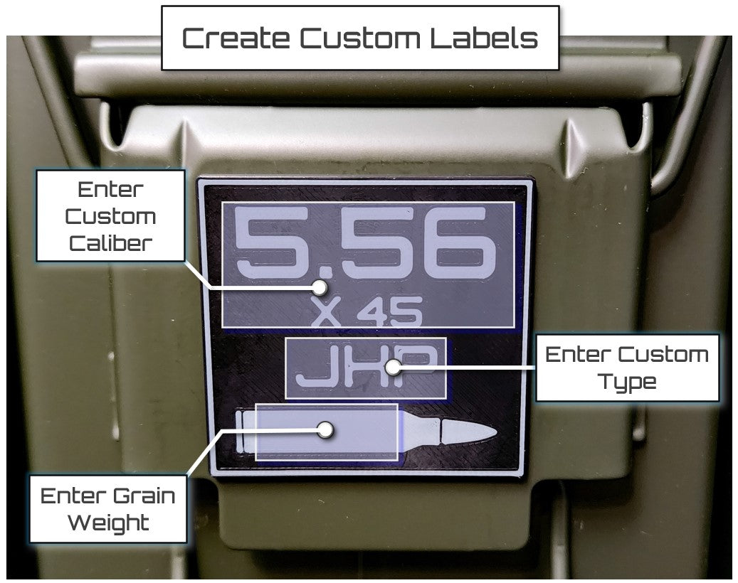 Ammo Labels - Fully Customizable at MOD-5 Designs