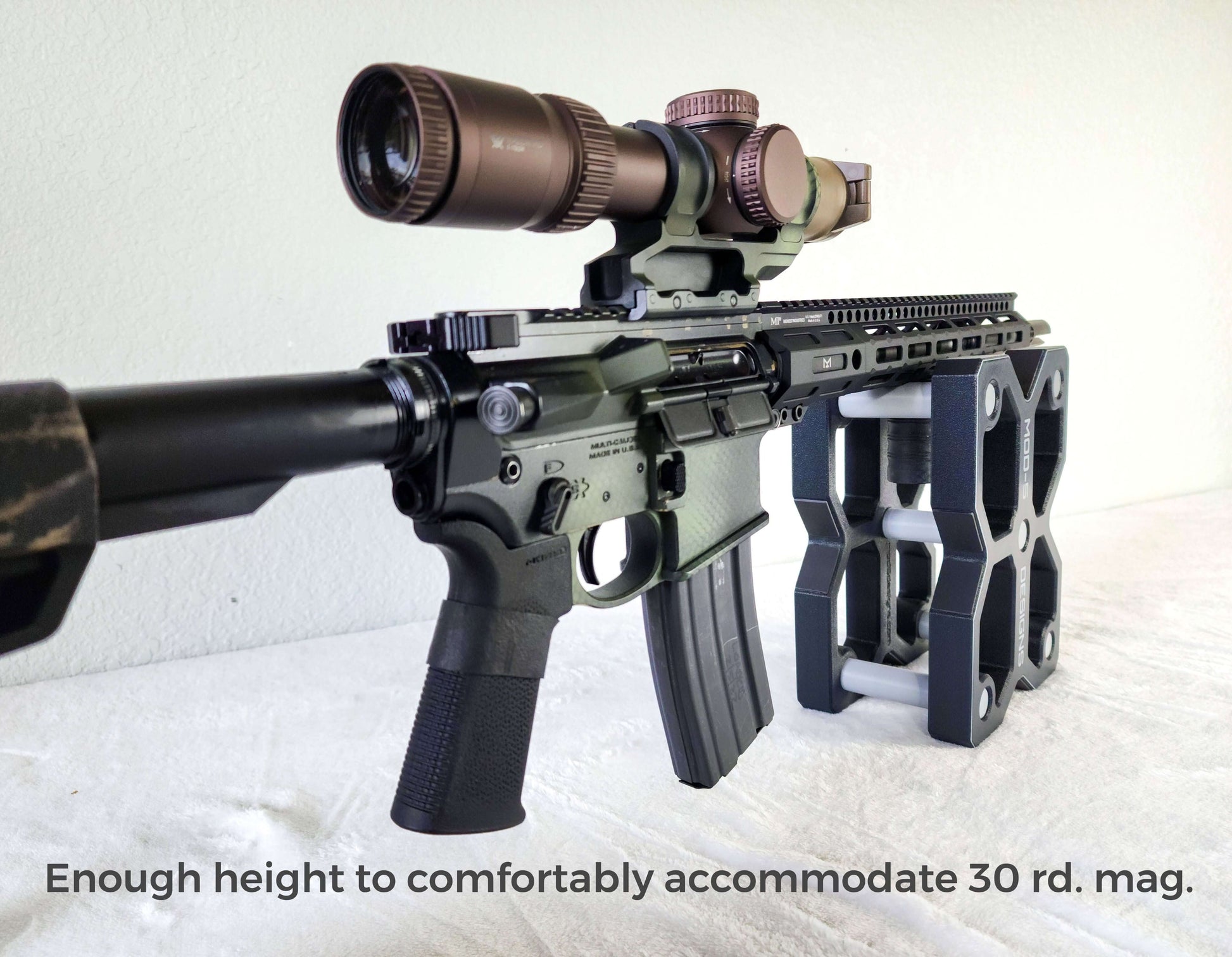 Shooting Rest - Height Clearance for 30-Round Mag from MOD-5 Designs